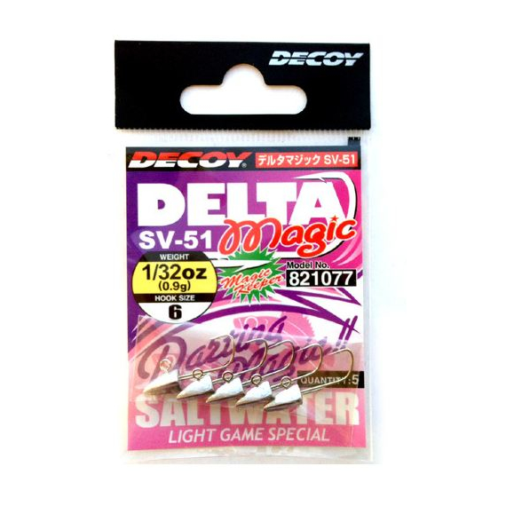 Джиг голівка Decoy SV-51 Delta Magic #04-2.5g (5шт/уп), фото 