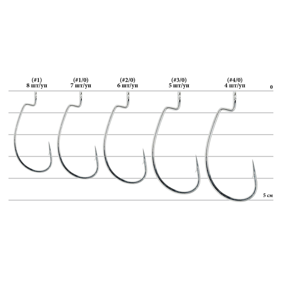 Гачок Decoy Worm13S Rock Fish Limited #1 (8 шт/уп), фото , изображение 2