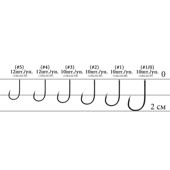 Гачок Decoy KR-21 Black Nickeled #5 (12 шт/уп), фото , изображение 3