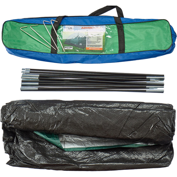 Намет Skif Outdoor Adventure I (Зелений), 2-місний, розмір 200x150см, Колір: Green, Кількість місць: 2, Особливість: без зовнішнього тенту, фото , изображение 11