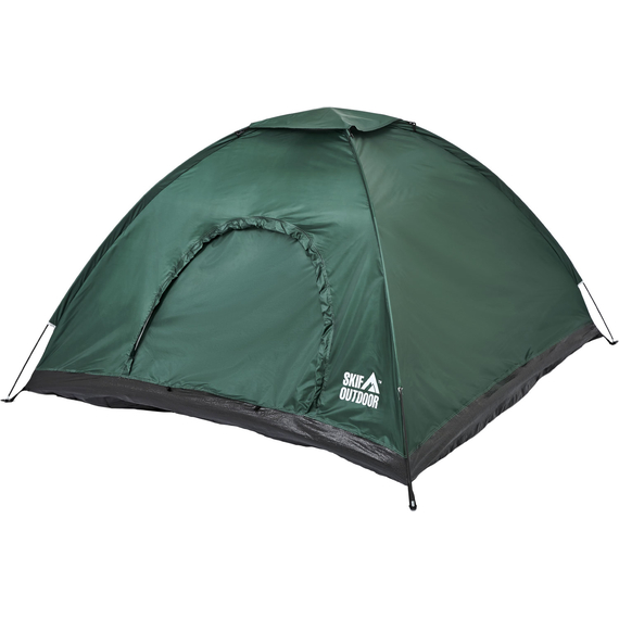 Палатка Skif Outdoor Adventure I (Зеленый), 3-местная, размер 200x200x135см, Выберите цвет: Green, Кол-во мест: 3, Особливість: без зовнішнього тенту, фото , изображение 2