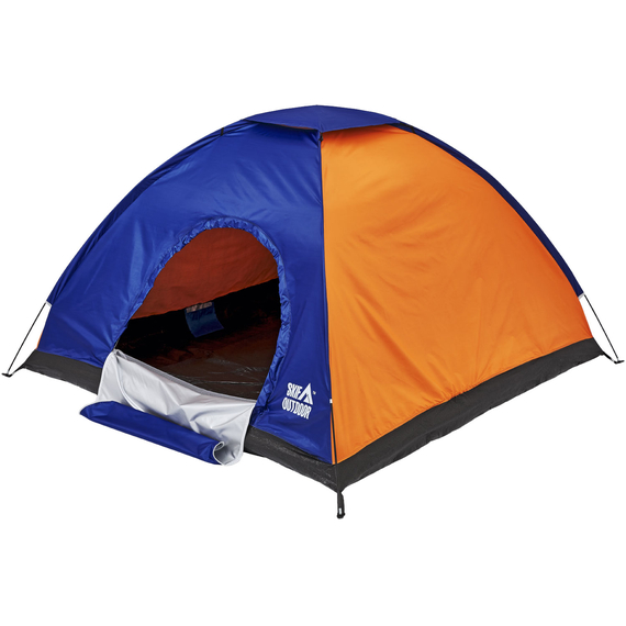 Намет Skif Outdoor Adventure I (Orange-Blue), 3-місний, розмір 200x200x135см, Колір: Orange-Blue, Кількість місць: 3, Особливість: без зовнішнього тенту, фото , изображение 3
