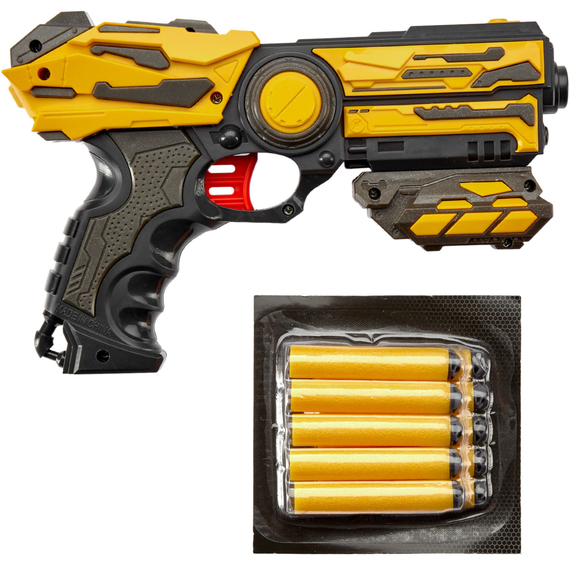 Бластер ZIPP Toys FJ1052 (10 патронов). Цвет: желтый, фото , изображение 2