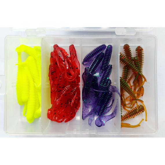 Комплект силіконових приманок на окуня, фото 