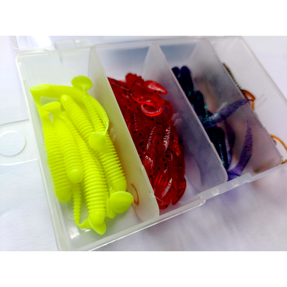 Комплект силіконових приманок на окуня, фото , изображение 2