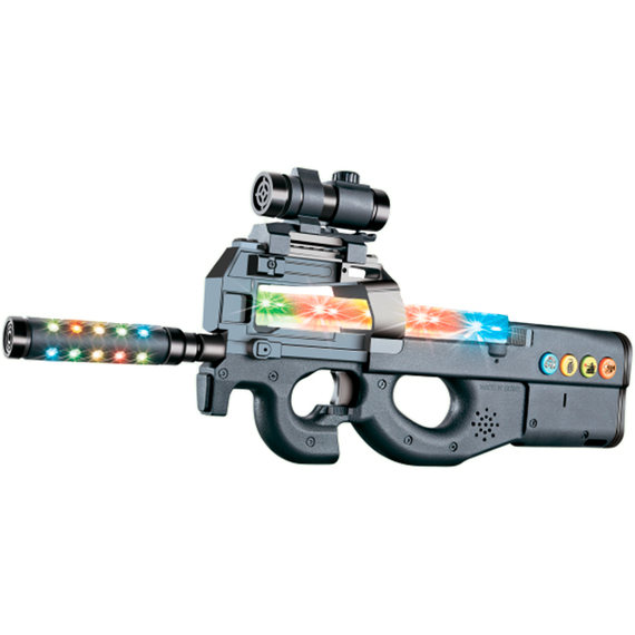 Автомат світло-звуковий ZIPP Toys FN P90. Колір - чорний, фото 