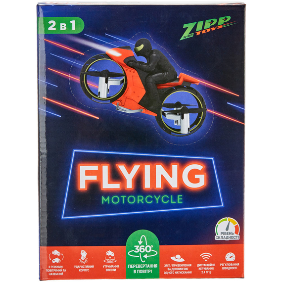 Квадрокоптер ZIPP Toys Flying Motorcycle Blue, фото , изображение 9