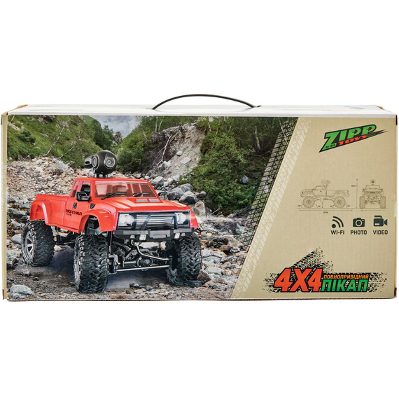 Машинка ZIPP Toys 4x4 полноприводный пикап с камерой. Цвет - красный, фото , изображение 10