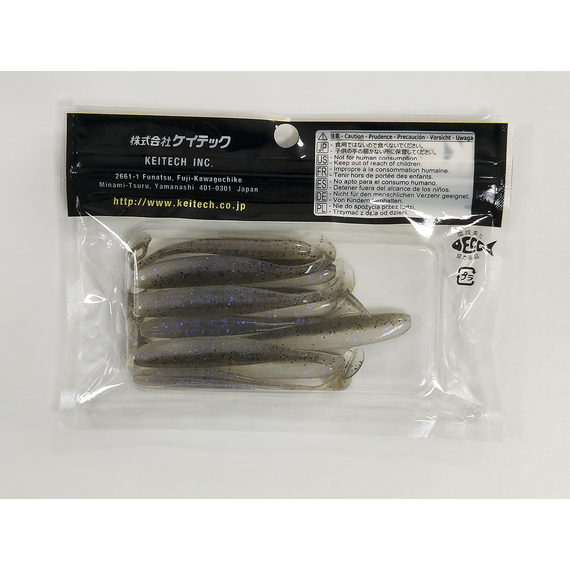 Силікон Keitech Easy Shiner 3" (10 шт/упак), колір:440 electric shad, Довжина силікону: 3" (7.6 см), Колір силікону: 440 Electric Shad, фото , изображение 16