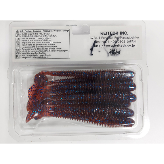 Силікон Keitech Swing Impact 4" (8 шт/упак), колір:ea#03 grape, Довжина силікону: 4" (10.2 см), Колір силікону: EA#03 Grape, фото , изображение 9