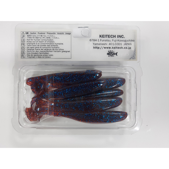 Силікон Keitech Easy Shiner 3.5", колір:ea#03 grape, Довжина силікону: 3.5" (8.9 см), Колір силікону: EA#03 Grape, фото , изображение 9