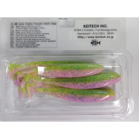 Силікон Keitech Easy Shiner 4.5" (6 шт/уп), колір:ea#16 cotton candy blue f, Довжина силікону: 4.5" (11.4 см), Колір силікону: ea#16 cotton candy blue f, фото , изображение 8