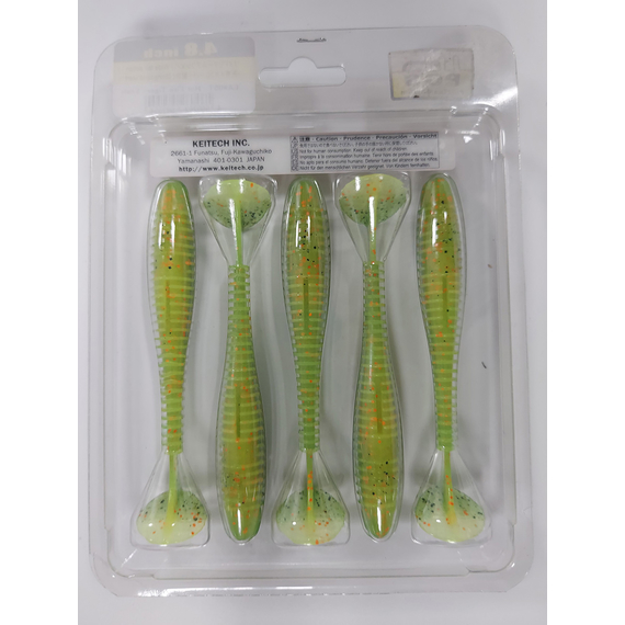 Силікон Keitech Swing Impact FAT 4.8" (5 шт/упак), колір:ea#05 hot fire tiger, Довжина силікону: 4.8" (12.2 см), Колір силікону: EA#05 Hot Fire Tiger, фото , изображение 9