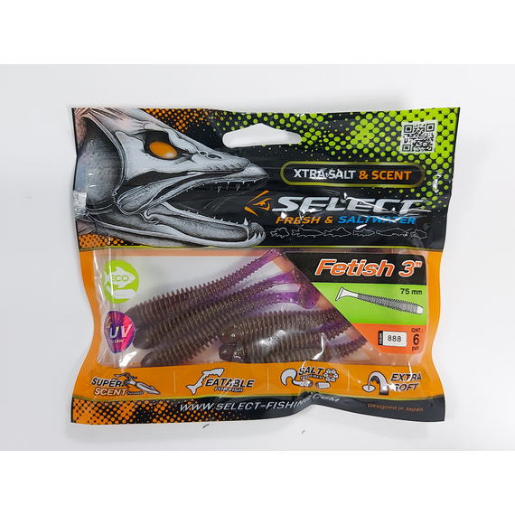 Силікон Select Fetish 3" col.888 (6 шт/упак), Довжина силікону: 3" (7.62 см), Колір силікону: 888, фото , изображение 11