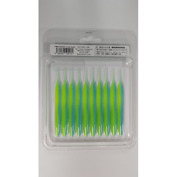 Силікон Keitech Sexy Impact 3.8" (10 шт/упак), колір:pal#03 ice chartreuse, Довжина силікону: 3.8" (9.7 см), Колір силікону: PAL#03 Ice Chartreuse, фото , изображение 13