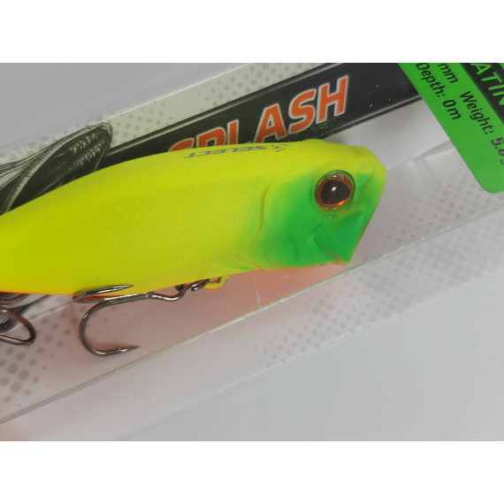 Воблер Select Splash 53F 5.8g col.01 (topwater), Цвет воблера: col.01, фото , изображение 4