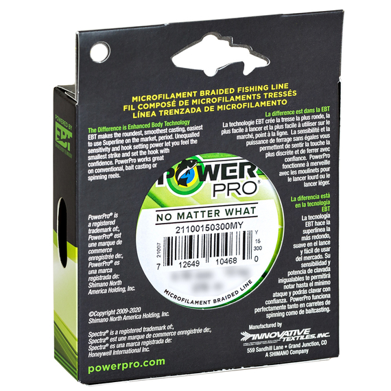 Шнур PowerPro Moss Green 135m d=0,19 13kg/28.6Lb, Диаметр: 0.19mm, Размотка: 135m, Выберите цвет: темно-зеленый, фото , изображение 2