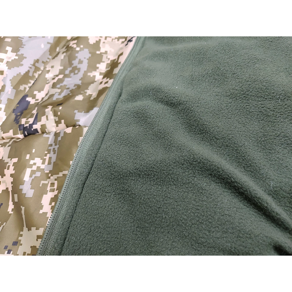 Військовий зимовий спальний мішок-ковдра. СУПЕР ТЕПЛИЙ (піксель), Колір: піксель, фото , изображение 3