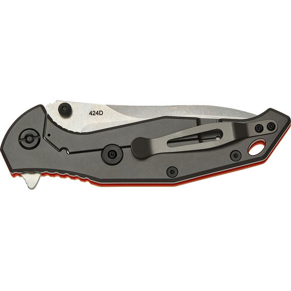 Нож SKIF Adventure II BSW Orange, сталь - 9Cr18MoV, рукоятка - G10, общая длина - 223 мм, длина клинка - 97 мм, Выберите цвет: Orange, Выберите покрытие: стоунвош, фото , изображение 9