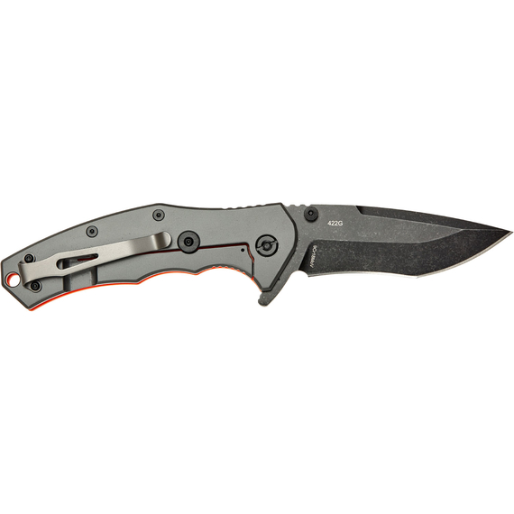 Нож SKIF Griffin II BSW Orange, сталь - 9Cr18MoV, рукоятка - G10, общая длина - 218 мм, длина клинка - 94 мм, Выберите цвет: Orange, Выберите покрытие: чорний стоунвош, фото , изображение 6