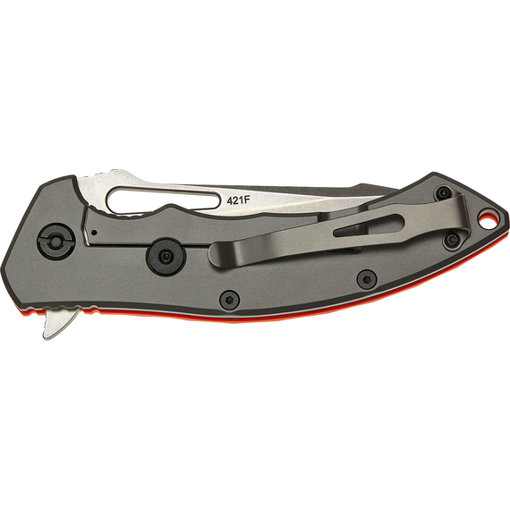 Ніж SKIF Shark II SW Orange, сталь - 9Cr18MoV, руків’я - G10, загальна довжина - 217 мм, довжина клинка - 94 мм, Колір: Orange, Оберіть покриття: стоунвош, фото , изображение 4