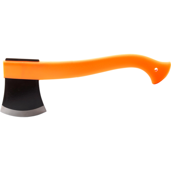 Сокира Morakniv Outdoor Axe Orange, сталь - Boron steel, пластиковая рукоятка, цвет - оранжевый, кожаный чехол., фото , изображение 6