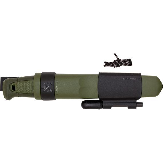 Ніж Morakniv Kansbol Survival Kit. Green, сталь - Sandvik 12C27, руків’я - пластик, довжина загальна - 226 мм, довжина клинка - 109 мм, звичайна різальна кромка, фото 