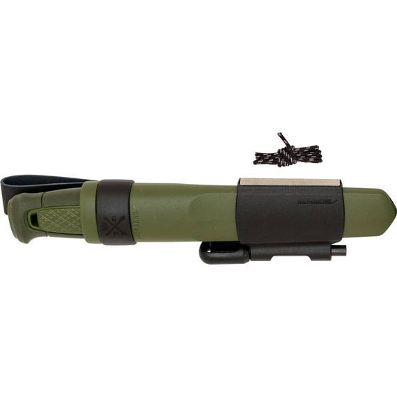 Ніж Morakniv Kansbol Survival Kit. Green, сталь - Sandvik 12C27, руків’я - пластик, довжина загальна - 226 мм, довжина клинка - 109 мм, звичайна різальна кромка, фото , изображение 2