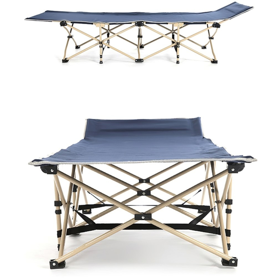 Посилене розкладне ліжко-павук. Сороконожка. + Чохол (колір сіро-синій), Конструкція ліжка: Павук, фото , изображение 11