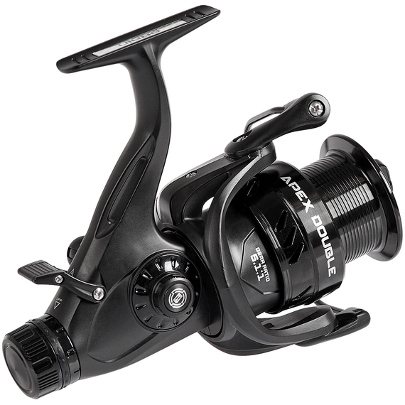 Котушка Brain Apex Double 3000, підшип. 6+1, з бейтранером (ручка вкручується в головну пару), Розмір шпулі: 3000 New, фото , изображение 5