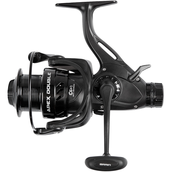 Котушка Brain Apex Double 4000, підшип. 6+1, з бейтранером (ручка вкручується в головну пару), Розмір шпулі: 4000 New, фото 