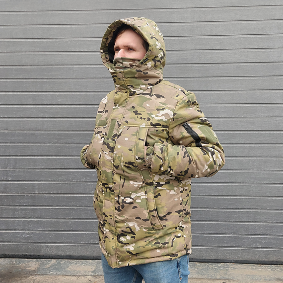 Бушлат зимний военный. Мультикам (размер 52), Оберіть розмір: 52, фото , изображение 2