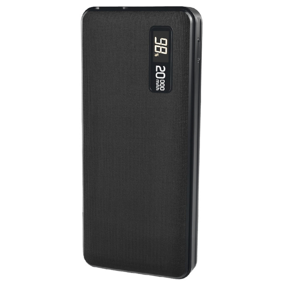 Повербанк Power Bank Aspor A399 PD 20000mAh зі швидкою зарядкою 18W + QC3.0 (2USB/2A/3A): чорний, фото , изображение 2