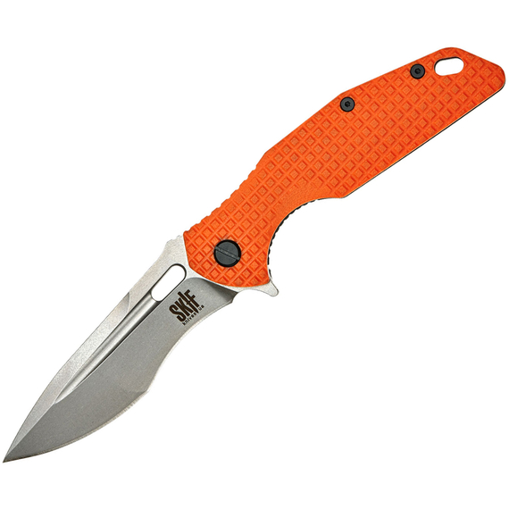 Нож SKIF Defender II SW Orange, сталь - 9Cr18MoV, рукоятка - G10, общая длина - 224 мм, длина клинка - 97 мм, Выберите цвет: Orange, фото 