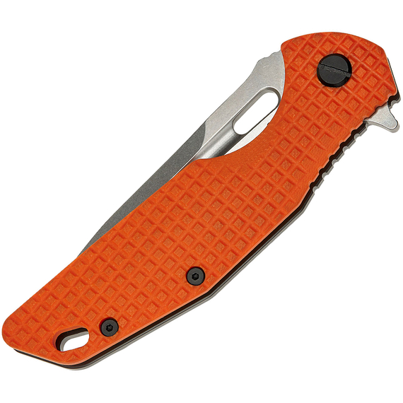 Нож SKIF Defender II SW Orange, сталь - 9Cr18MoV, рукоятка - G10, общая длина - 224 мм, длина клинка - 97 мм, Выберите цвет: Orange, фото , изображение 3