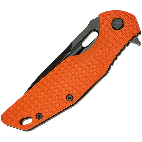 Нож SKIF Defender II BSW Orange, сталь - 9Cr18MoV, рукоятка - G10, общая длина - 224 мм, длина клинка - 97 мм, фото , изображение 3