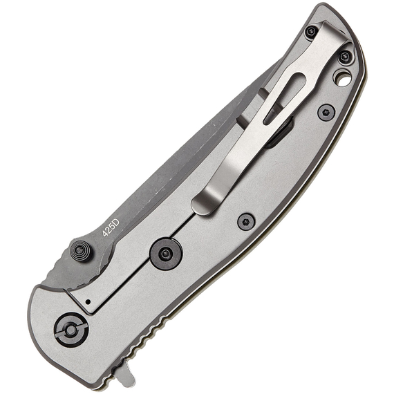 Ніж SKIF Urbanite II BSW Olive, сталь - 9Cr18MoV, руків’я - G-10, довжина клинка - 100 мм, довжина загальна - 230 мм, Колір: Olive, Оберіть покриття: чорний стоунвош, фото , изображение 4