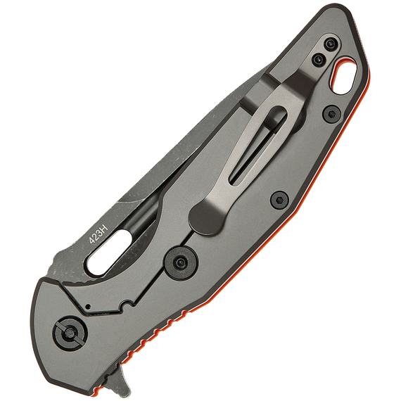 Нож SKIF Defender II BSW Orange, сталь - 9Cr18MoV, рукоятка - G10, общая длина - 224 мм, длина клинка - 97 мм, фото , изображение 4