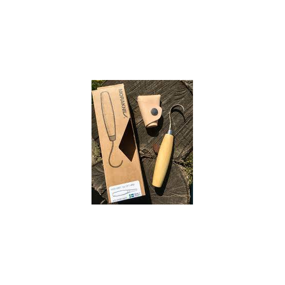 Ніж Morakniv Woodcarving 163, загальна довжина - 178, довжина клинка - 70 мм, сталь - вуглецева, руків’я - береза, фото , изображение 13