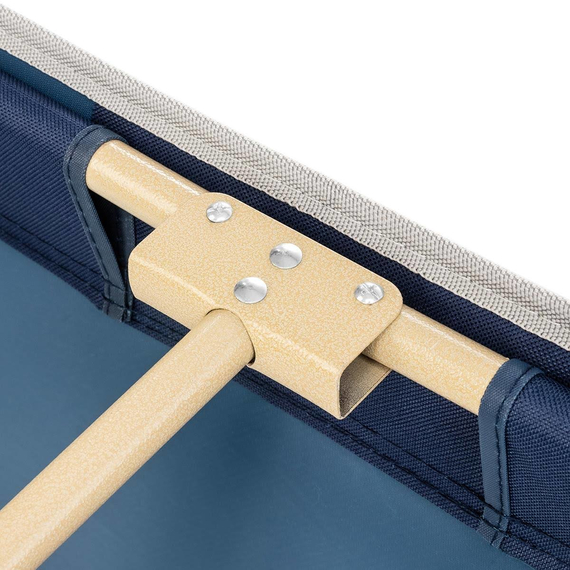 Посилене розкладне ліжко-павук. Сороконожка. + Чохол (колір сіро-синій), Конструкція ліжка: Павук, фото , изображение 6