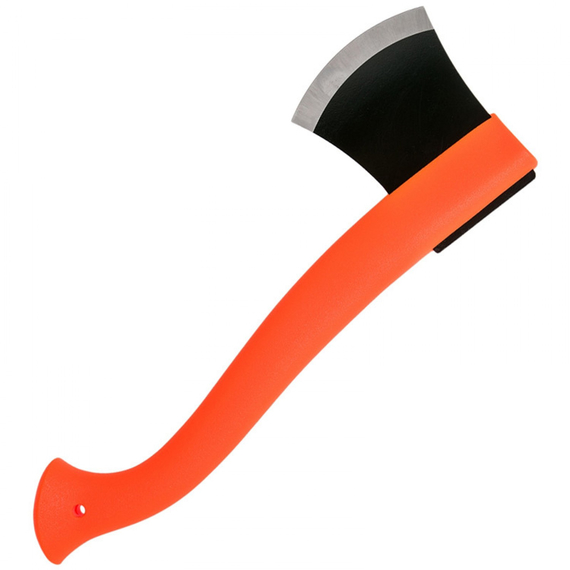 Сокира Morakniv Outdoor Axe Orange, сталь - Boron steel, пластиковая рукоятка, цвет - оранжевый, кожаный чехол., фото , изображение 2