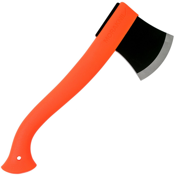 Сокира Morakniv Outdoor Axe Orange, сталь - Boron steel, пластиковая рукоятка, цвет - оранжевый, кожаный чехол., фото 