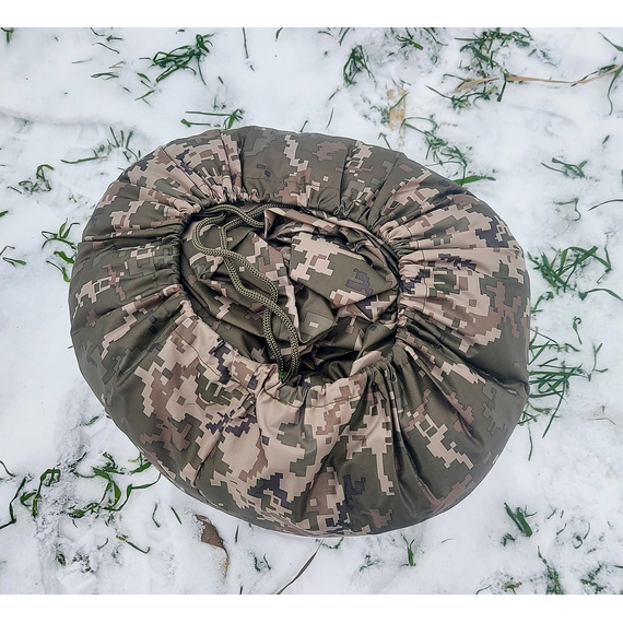 Армейский зимний спальный мешок-одеяло до -20 градусов на флисе (Пиксель), Выберите цвет: піксель, фото , изображение 11