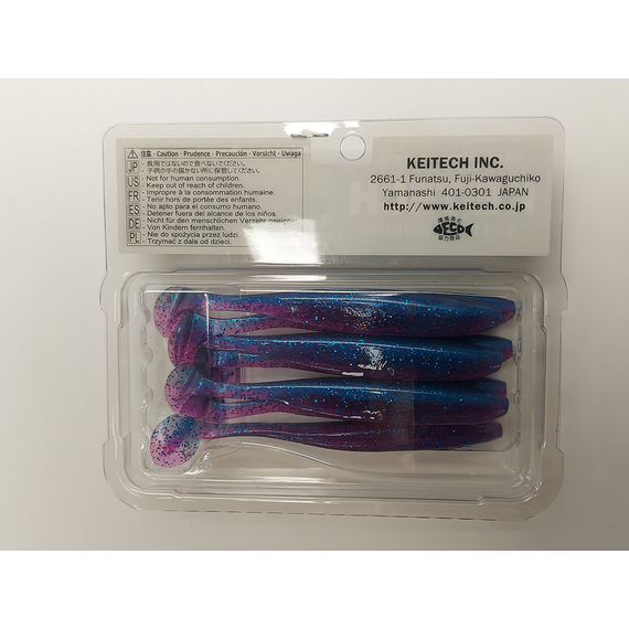 Силікон Keitech Easy Shiner 4" (7 шт/упак), колір:ea#14 clear morning dawn, Довжина силікону: 4" (10.2 см), Колір силікону: ea#14 clear morning dawn, фото , изображение 16