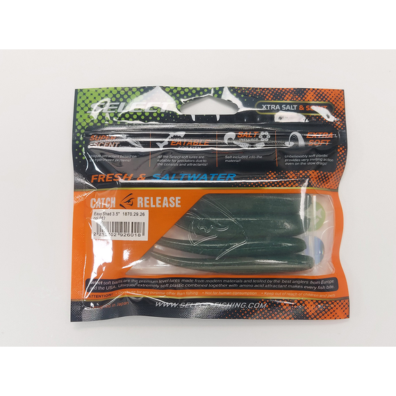 Силикон Select Easy Shad 3.5" col.087 (5 шт/упак), Длина силикона: 3.5" (8.89 см), Расцветка силикона: 087, фото , изображение 22