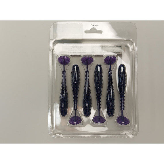 Силикон Keitech Swing Impact FAT 3.8" (6 шт/упак) цвет: ea#04 violet, Длина силикона: 3.8" (9.7 см), Расцветка силикона: EA#04 Violet, фото , изображение 10