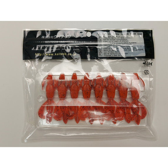 Силикон Keitech Crazy Flapper 2.8" (8 шт/упак) ц:407 delta craw, Длина силикона: 2.8" (7.1 см), Расцветка силикона: 407 Delta Craw, фото , изображение 15