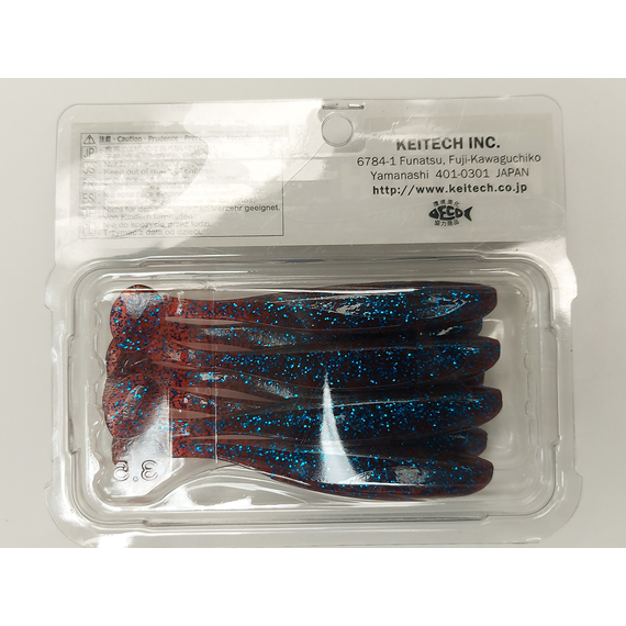 Силікон Keitech Easy Shiner 3.5", колір:ea#03 grape, Довжина силікону: 3.5" (8.9 см), Колір силікону: EA#03 Grape, фото , изображение 7