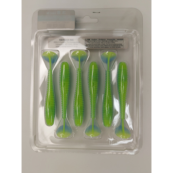 Силікон Keitech Swing Impact FAT 3.8" (6 шт/упак), колір:pal#03 ice chartreuse, Довжина силікону: 3.8" (9.7 см), Колір силікону: PAL#03 Ice Chartreuse, фото , изображение 10