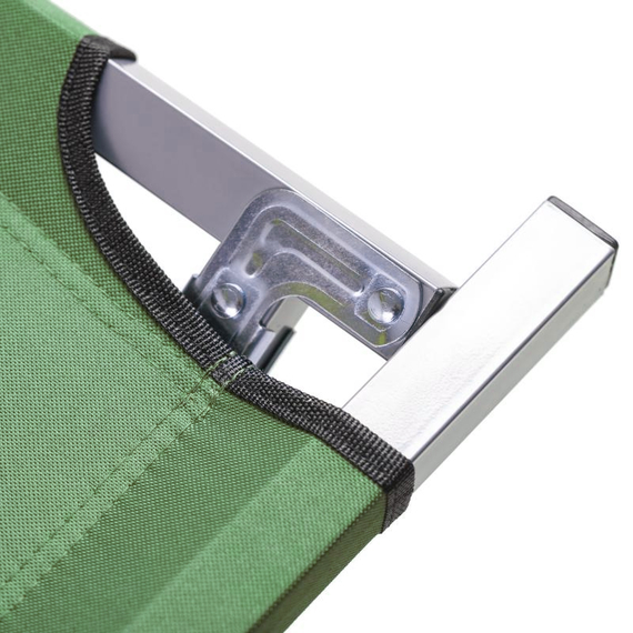 Похідне ліжко SKIF (до 140кг). Сталеве розкладне ліжко (колір зелений), Конструкція ліжка: НАТО, фото , изображение 3